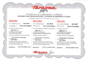 Certificat de conformité pour l'échelle 300 SMT de Faraone