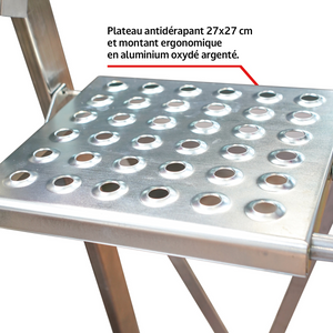 Zoom sur le plateau antidérapant Faraone