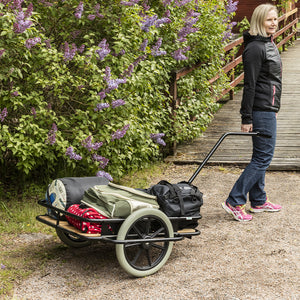 Remorque basse - roues anti-crevaison - 150 kg