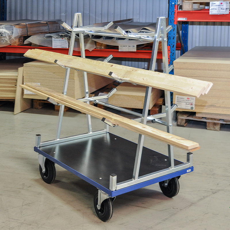 Supports pour profilés - chariot porte-panneau