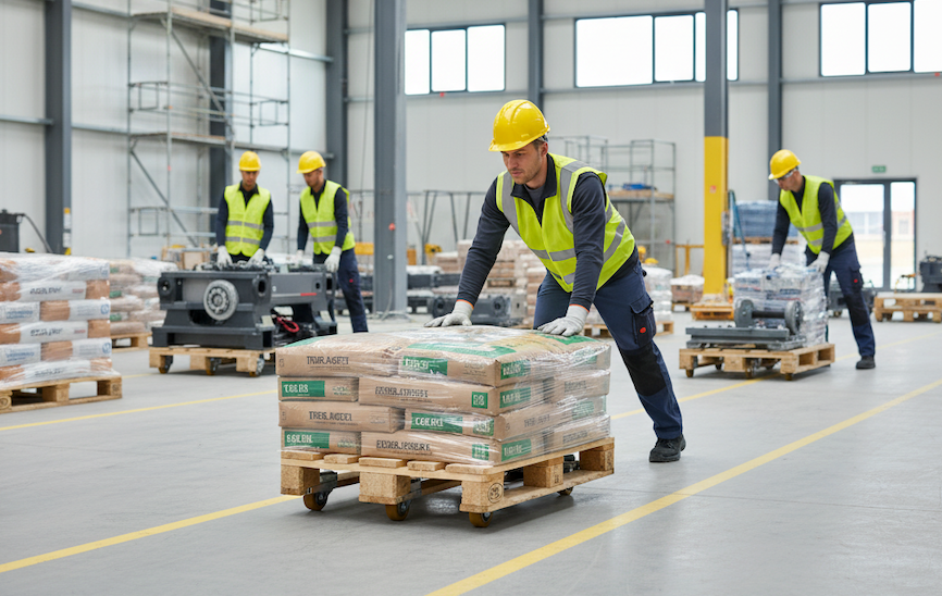 Réduire les accidents sur chantier grâce aux socles roulants