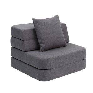 Fauteuil KK assise au sol - 3 niveaux gris/bleu KlipKlap