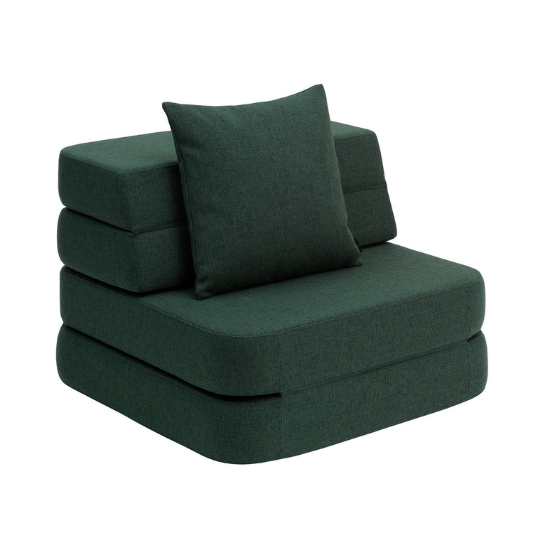 Fauteuil KK assise au sol - 3 niveaux vert profond KlipKlap