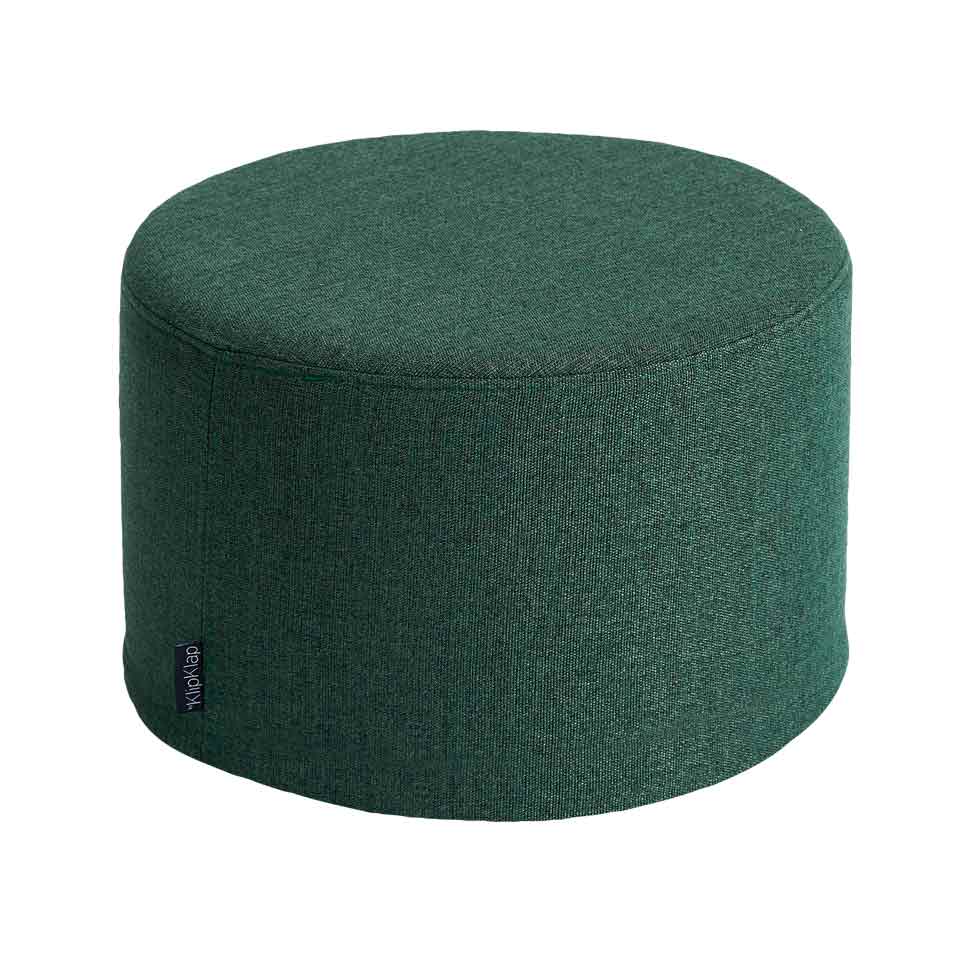 Pouf KK Circle vert sapin KlipKlap