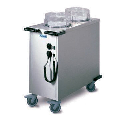 Chariot porte assiettes inox à niveaux constant