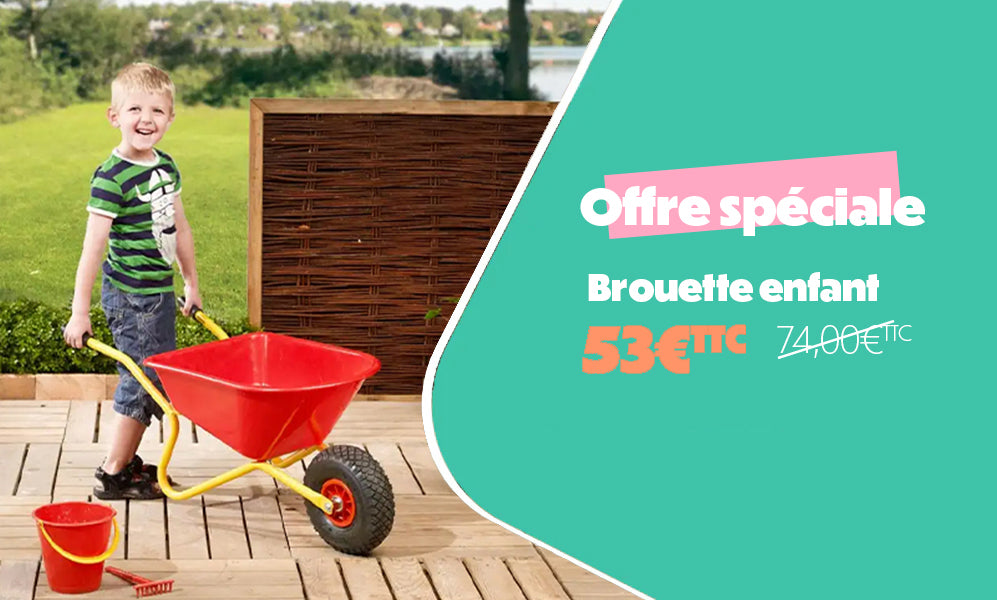 Présentation offre spéciale pour la brouette enfant