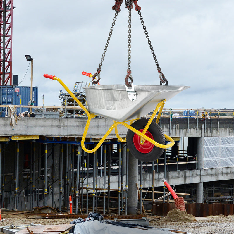Brouette pour béton avec anneaux de levage - 110 L / 250 kg