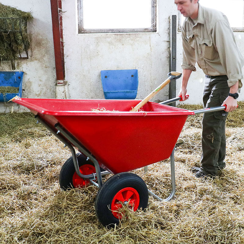 Brouette agricole - 2 roues - 160 L / 250 kg