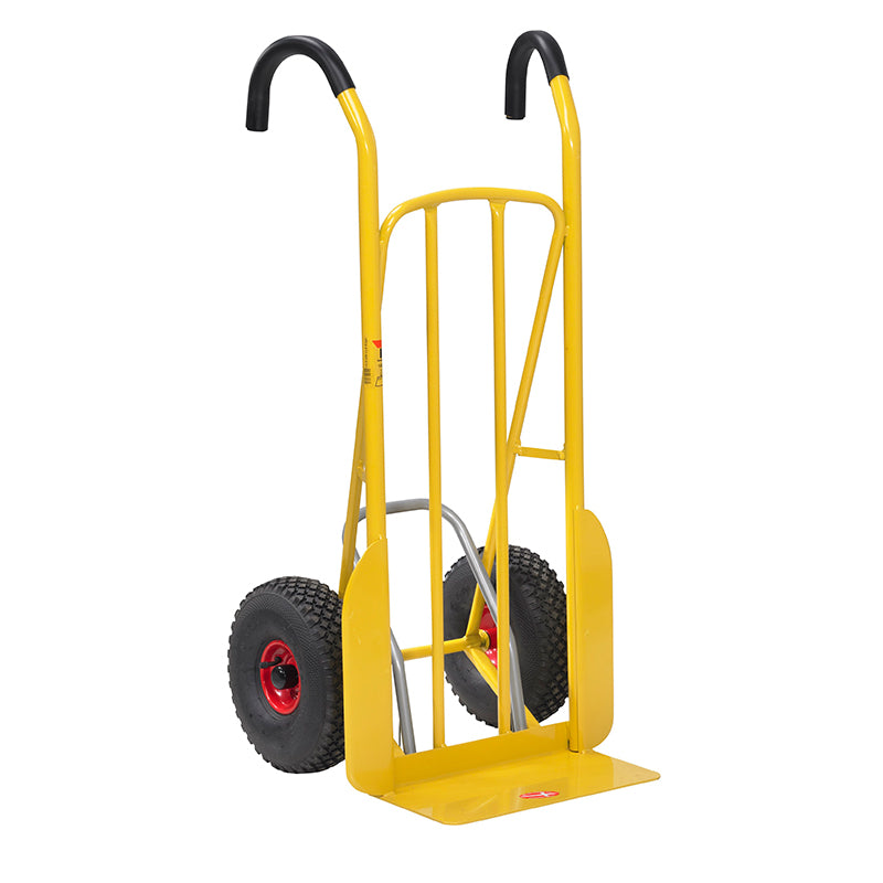 Diable ergonomique acier - protection latérale des roues - 250 kg