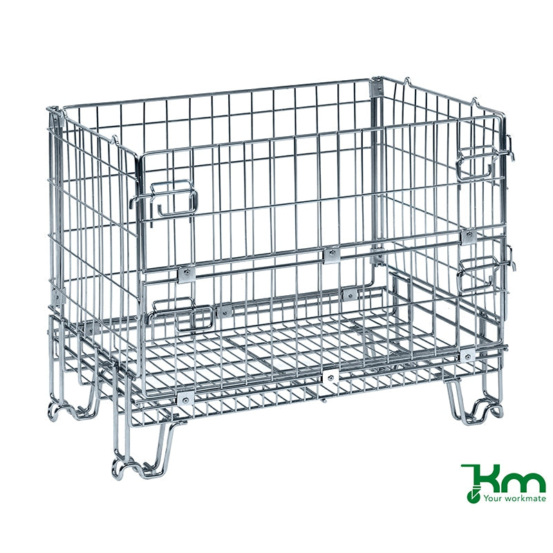 Caisse palette repliable à maille - 300 kg