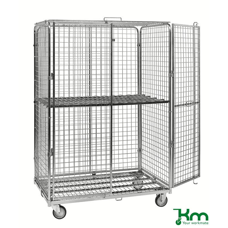 Roll conteneur sécurisé - longueur 1200 mm - 4 côtés