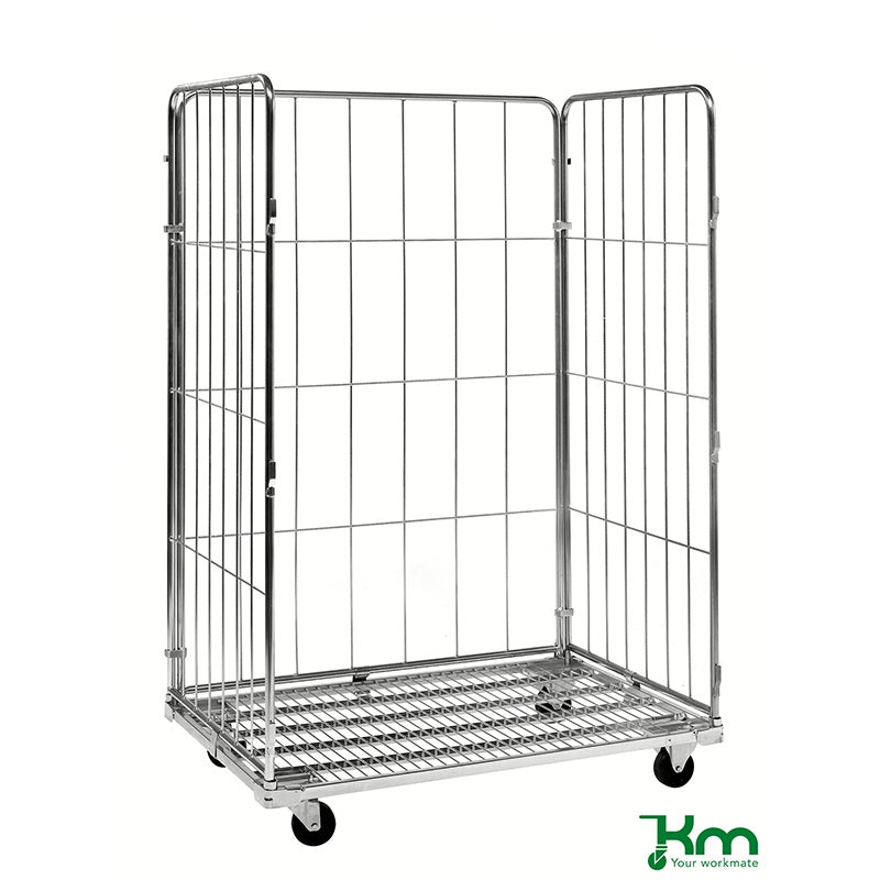 Roll conteneur - longueur 1200 mm - 3 à 4 côtés - 400 kg