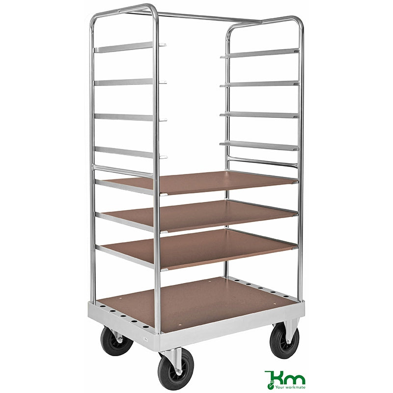 Chariot plateforme avec tablettes - 800 kg