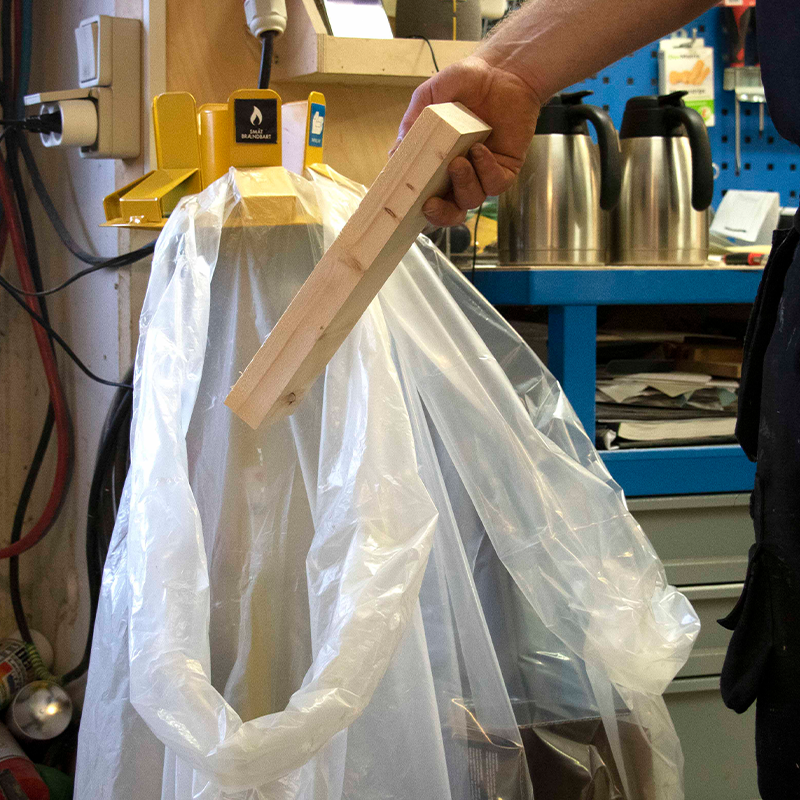 Chariot de tri pour sacs poubelles - 100 kg