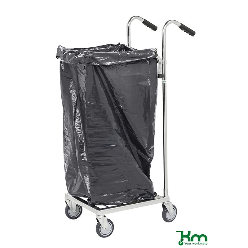 Chariot ergonomique pour sacs poubelles - 125L
