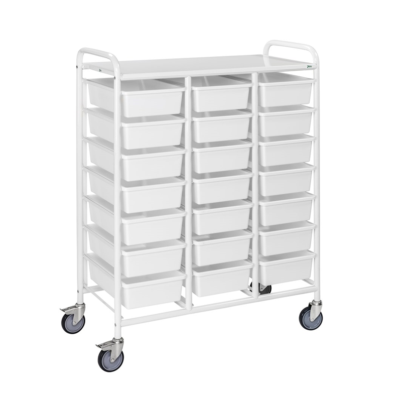 Chariot pour bacs normalisés - 3 colonnes