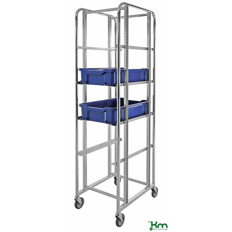 Chariot porte-bacs modulable en biais - 150 kg