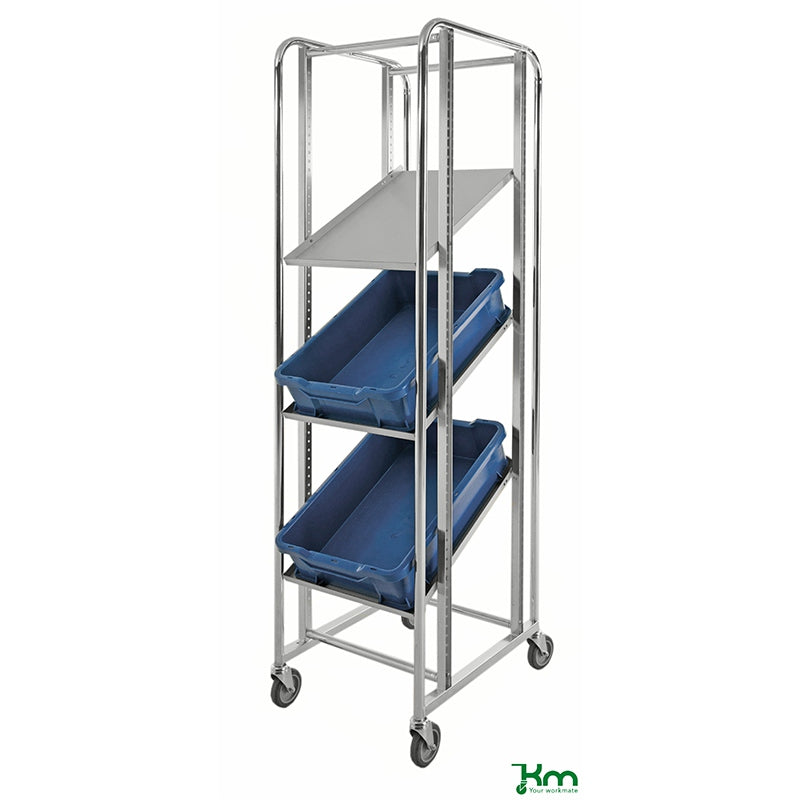 Chariot porte-bacs modulable en biais - 150 kg