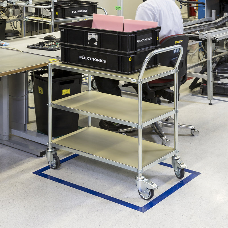 Chariot dessertes ESD - 2 ou 3 étagères - 150 kg