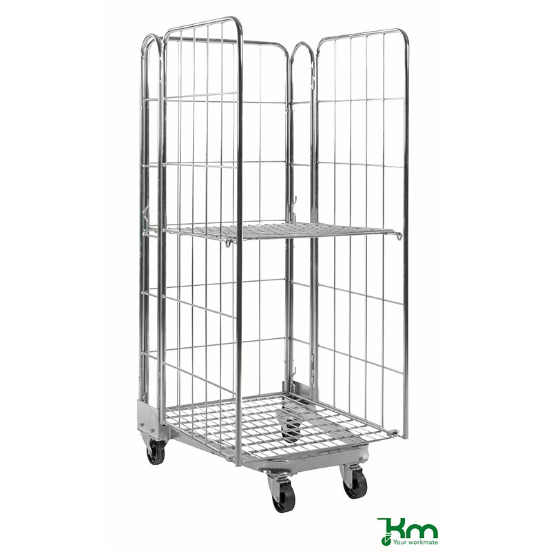 Roll conteneur emboîtable - longueur 800 mm - 2 à 4 côtés