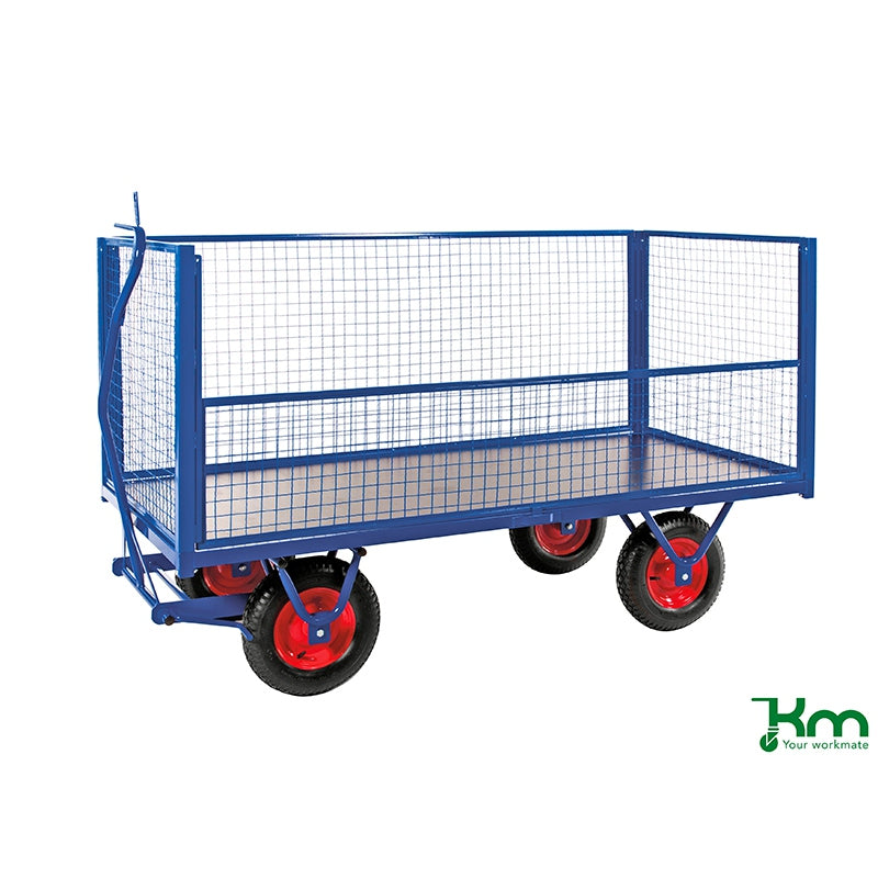 Ridelles grillagées pour remorque