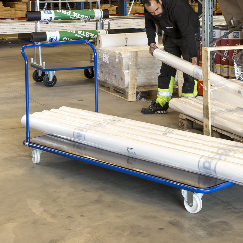 Chariot plateforme longue - 500 kg