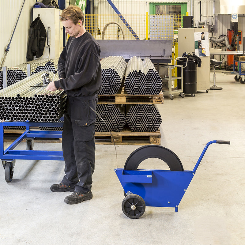 Chariot à bobine de cerclage