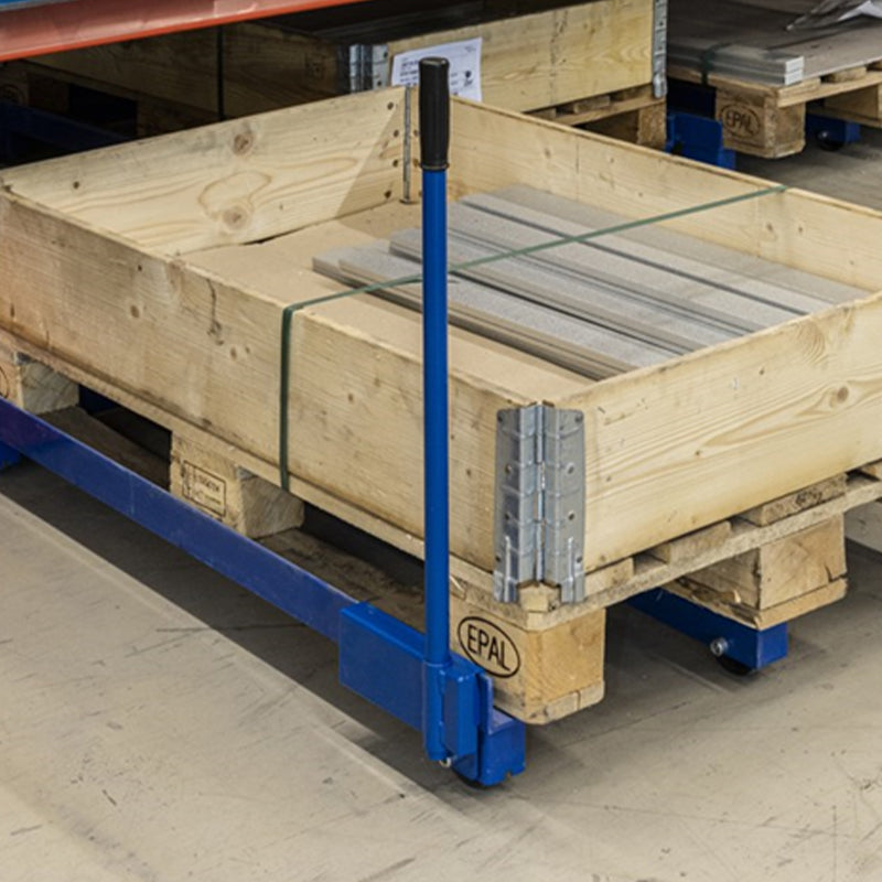 Poignée pour chariot acier pour palette