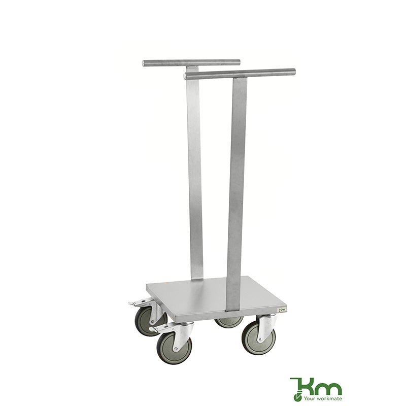 Support porte-poubelles inox C3 - 60/125 litres