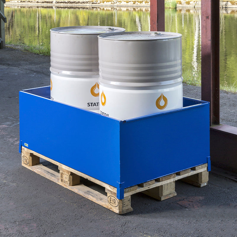 Bac de rétention sur palette