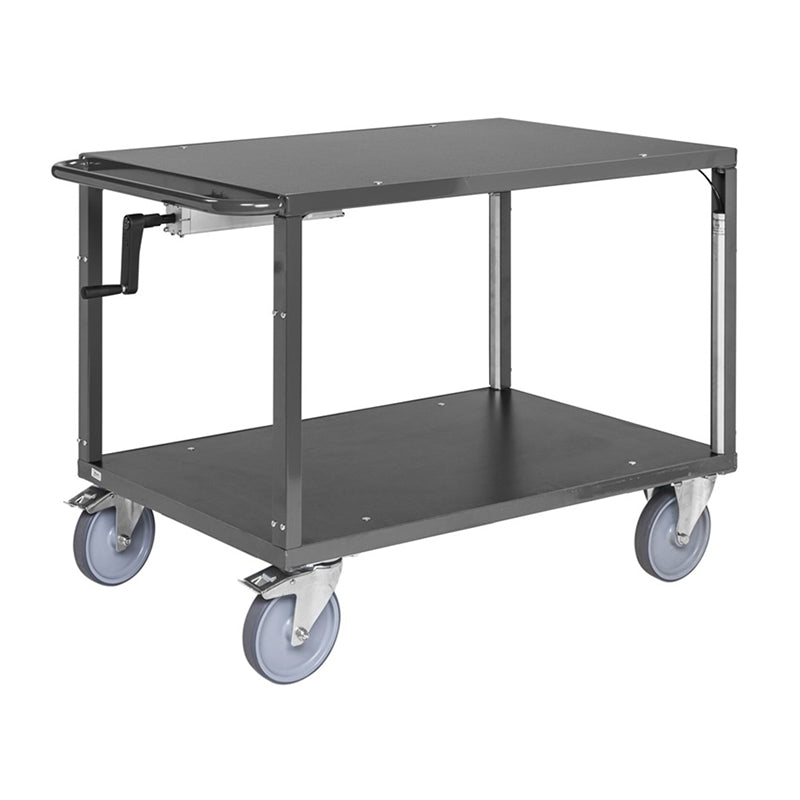 Chariot plateforme ergonomique réglable - 400 kg
