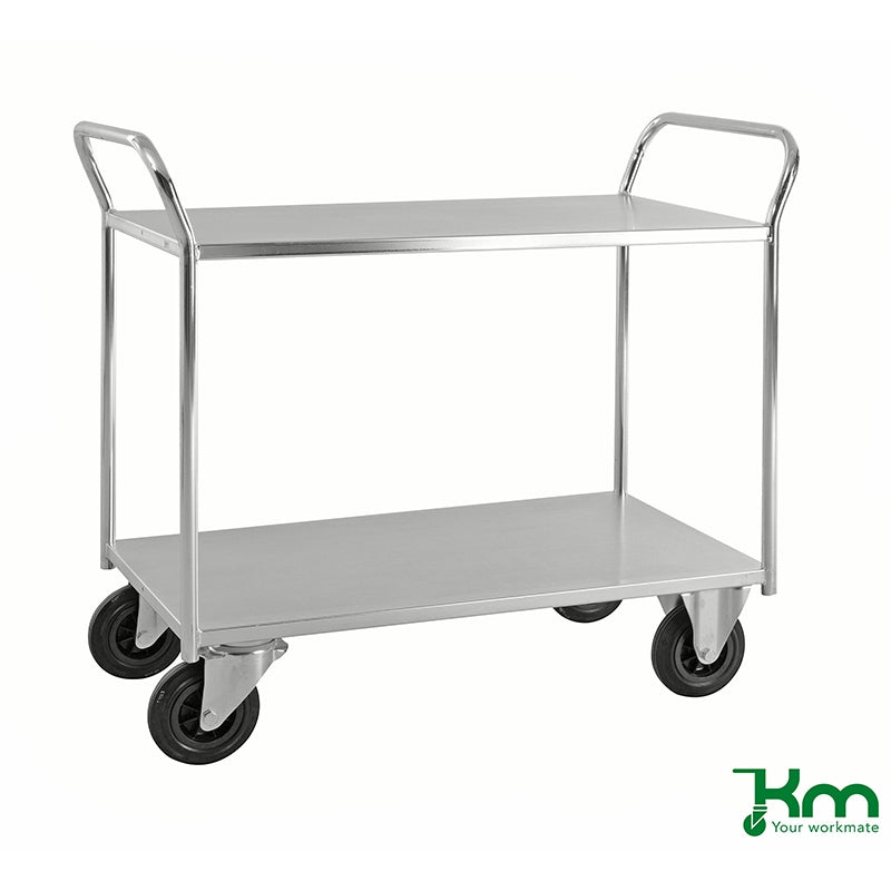 Chariot desserte soudé - 2 étagères