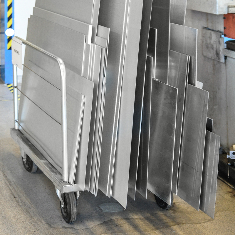 Chariot porte-panneau à arceaux - longueur 1250 mm - 500 kg