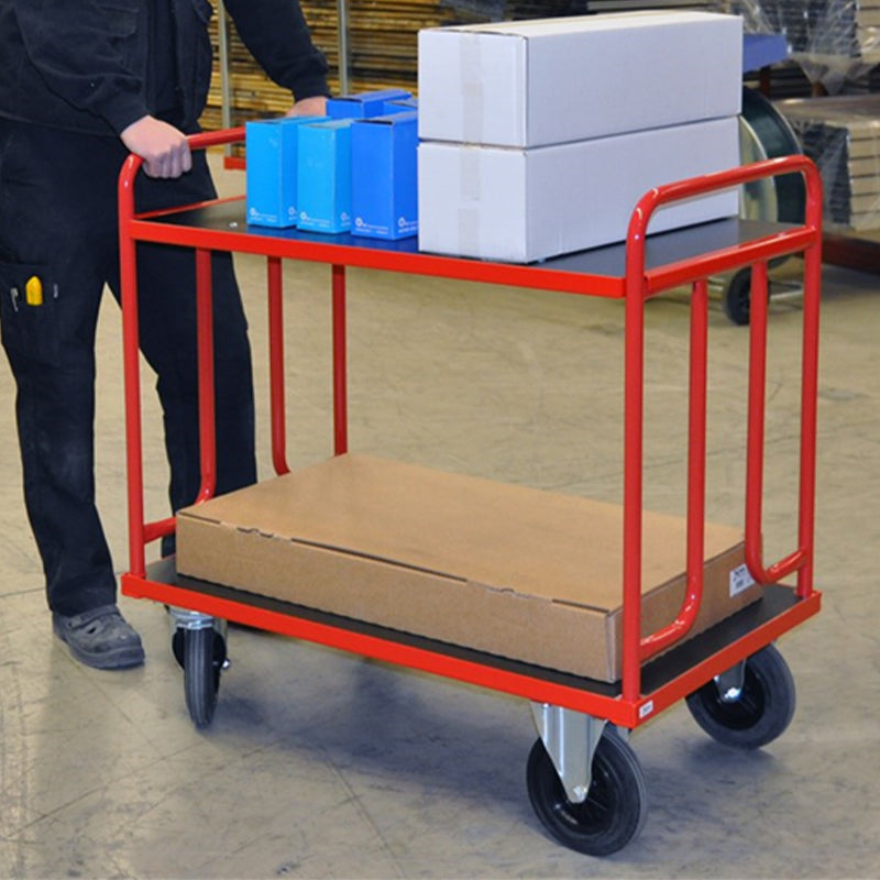 Chariot plateforme – poignée droite - 500 kg