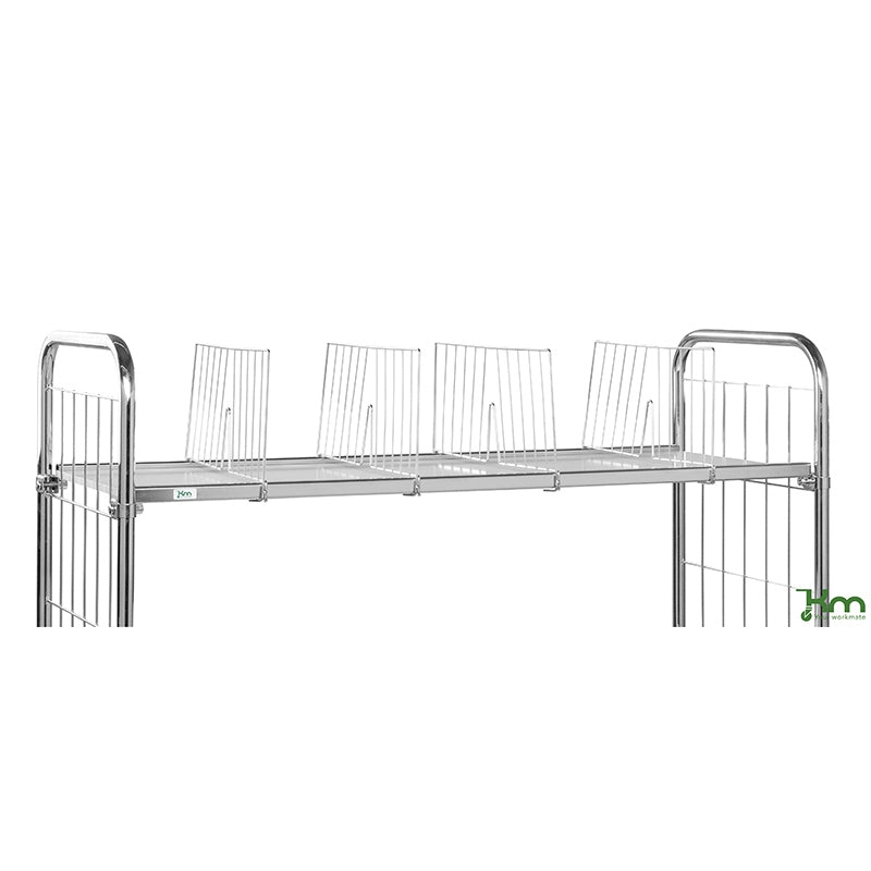 Séparateur pour étagères pour chariots de préparation de commandes