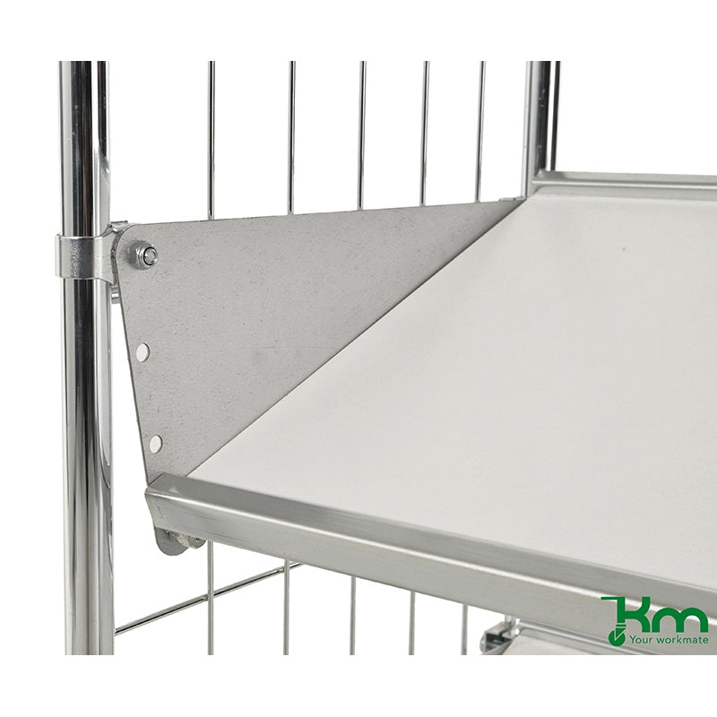 Équerres d’inclinaison des étagères pour chariots de préparation de commandes