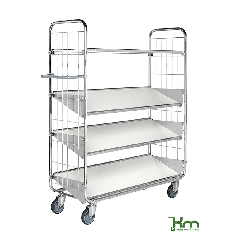 Équerres d’inclinaison des étagères pour chariots de préparation de commandes