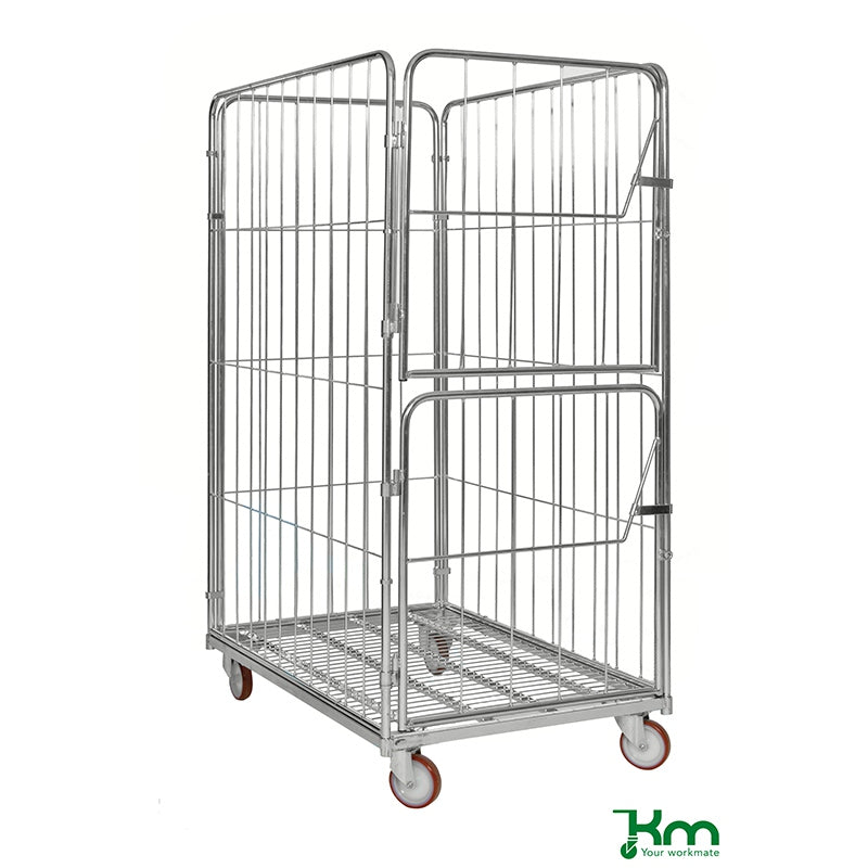 Roll conteneur - longueur 1200 mm - 4 côtés - 600 kg