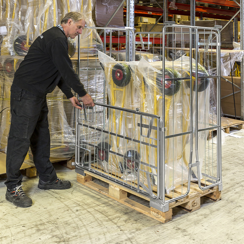 Caisse-palette - demi porte repliable